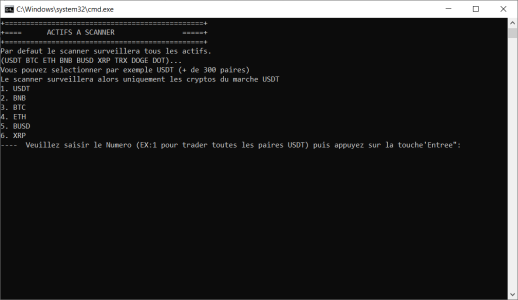 Version démo Scanner multi-exchange Ichimoku Kinko Hyo